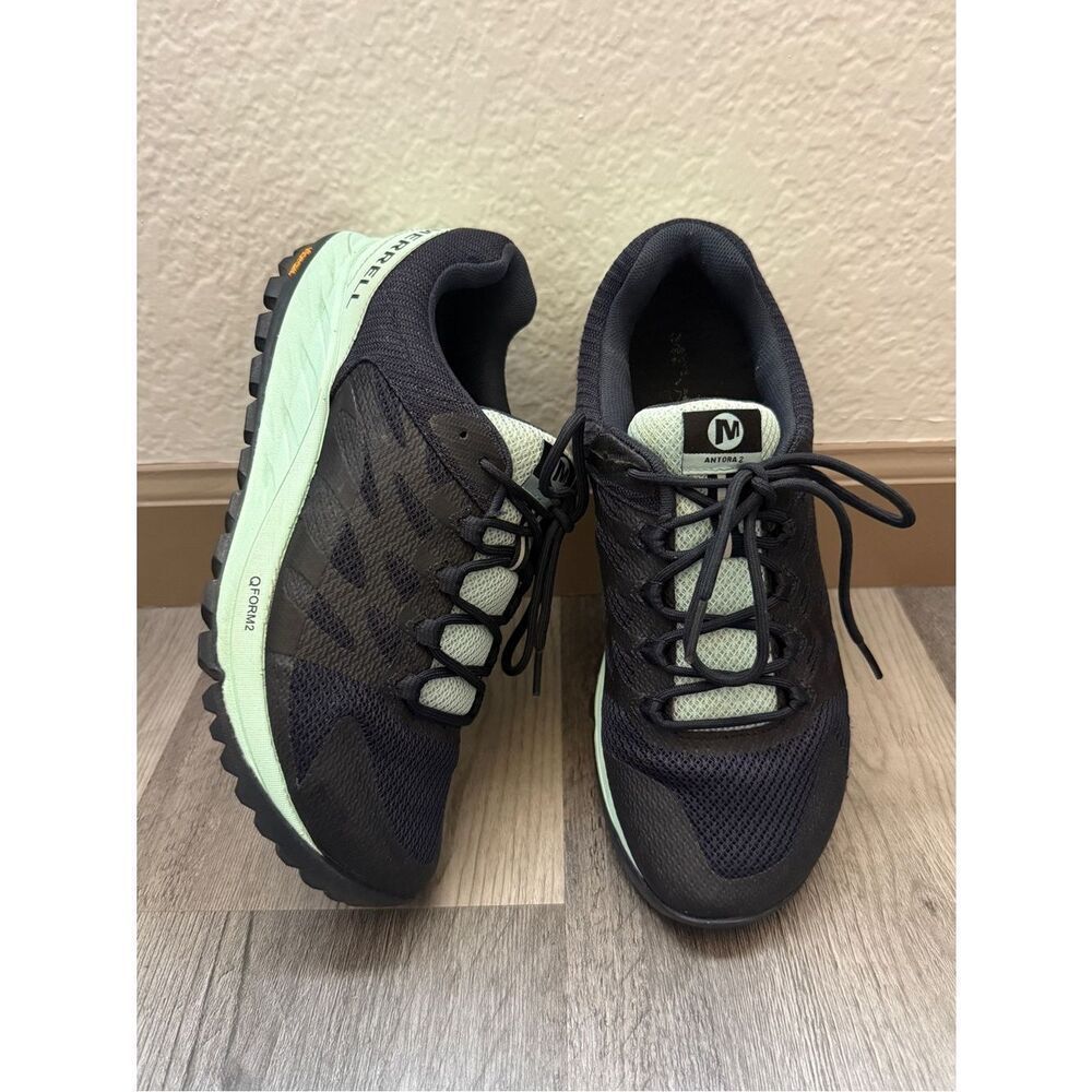 Merrell Antora 2 Running Shoes Navy Aqua 8.5 Women’s Gym